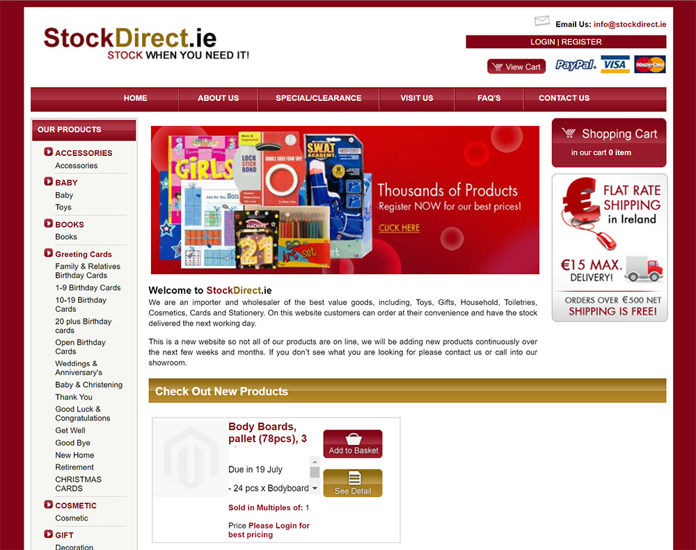 stock direct ie