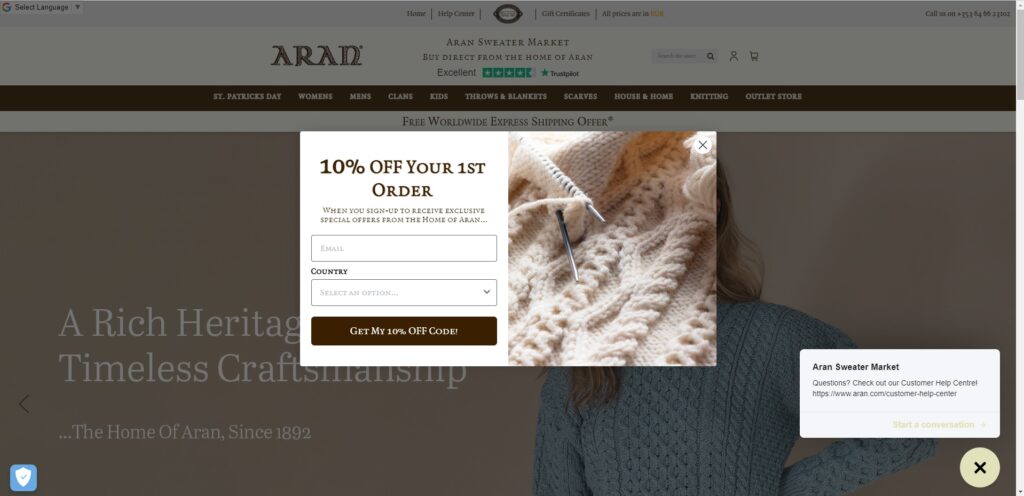 Aran Home Page