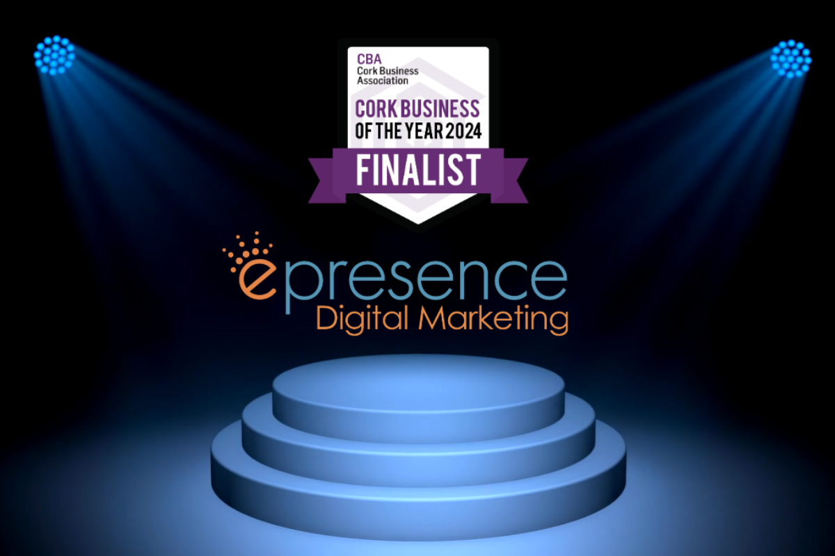 ePresence Digital Marketing Agency announced as finalist in the Cork Business Association Awards.